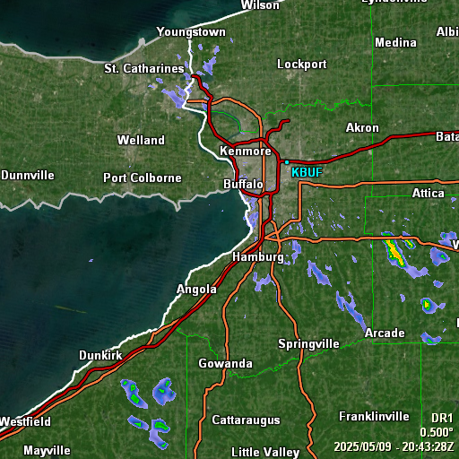 GRLevel3 radar from NWS station KBUF