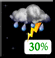 Chance T-Storms. Chance for Measurable Precipitation 30% Chance T-Storms. Chance for Measurable Precipitation 30%