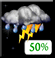 Chance T-Storms. Chance for Measurable Precipitation 50% Chance T-Storms. Chance for Measurable Precipitation 50%
